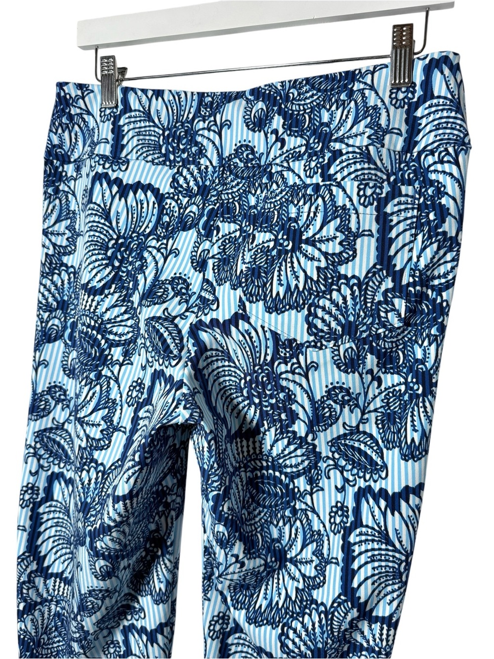 Lilly Pulitzer Luxletic Corso Pant Starlight Navy Proud as a Peacock Stripe Golf - Picture 7 of 10